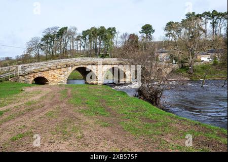 The Paperhaugh Bridge in Northumberland UK Stock Photo