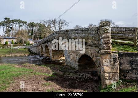 The Paperhaugh Bridge in Northumberland UK Stock Photo