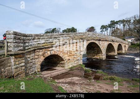 The Paperhaugh Bridge in Northumberland UK Stock Photo