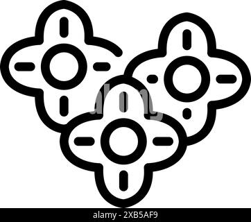 Three gears are interlocking, symbolizing the importance of teamwork and collaboration for achieving success in business Stock Vector