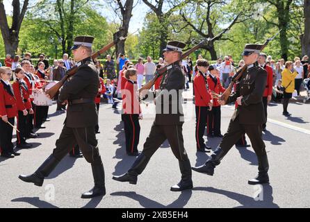 On May 4th 1990 Latvia proclaimed it's independence from the USSR after decades of Soviet occupation, & this date is always celebrated. Stock Photo