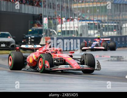 Montreal, Kanada. 09th June, 2024. 09.06.2024, Circuit Gilles-Villeneuve, Montreal, FORMULA 1 AWS GRAND PRIX DU CANADA 2024, in the picture Charles Leclerc (MCO), Scuderia Ferrari HP/dpa/Alamy Live News Stock Photo