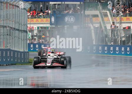 Montreal, Kanada. 09th June, 2024. 09.06.2024, Circuit Gilles-Villeneuve, Montreal, FORMULA 1 AWS GRAND PRIX DU CANADA 2024, in the picture Nico Hulkenberg (DEU), Haas F1 Team Credit: dpa/Alamy Live News Stock Photo