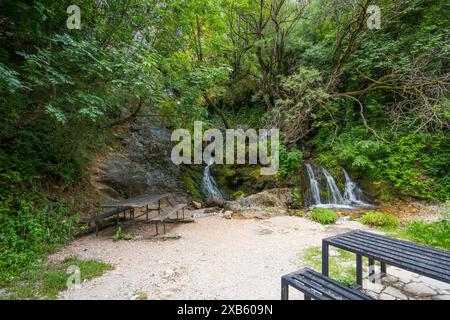 The beautiful nature of Rugova canyon in the countryside of Kosovo Stock Photo