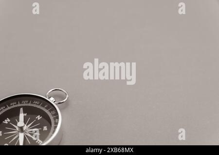 Black and white compass close-up Stock Photo