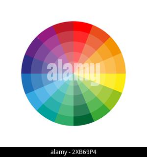 Abstract icon with circular palette. Chart graphic. Rainbow graphic. Ui ...