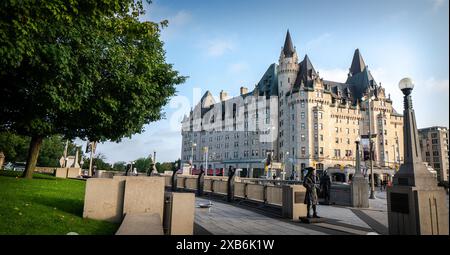 Chateau Laurier sunny summer day Stock Photo