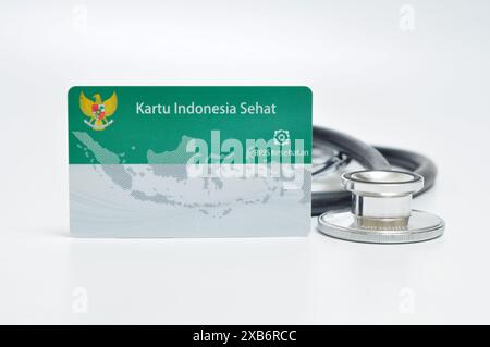 Kartu Indonesia Sehat is the Republic of Indonesia health insurance card Stock Photo