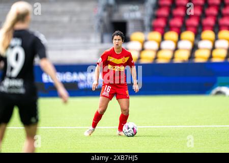 Farum, Denmark. 09th, June 2024. Malia Steinmetz (16) of FC Nordsjaelland seen during the Gjensidige Kvindeliga match between FC Nordsjaelland and KoldingQ at Right to Dream Park in Farum. (Photo credit: Gonzales Photo - Frederikke Jensen). Stock Photo