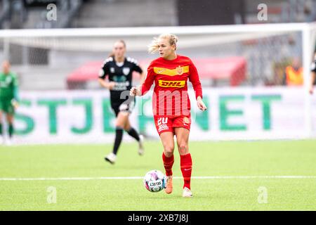 Farum, Denmark. 09th, June 2024. Anna Walter (20) of FC Nordsjaelland seen during the Gjensidige Kvindeliga match between FC Nordsjaelland and KoldingQ at Right to Dream Park in Farum. (Photo credit: Gonzales Photo - Frederikke Jensen). Stock Photo