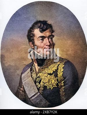 Auguste Marmont, Herzog von Raguse, 1774-1852. Französischer Marschall. Nach einem Kupferstich nach dem Gemälde von Maneret., digital restaurierte Reproduktion von einer Vorlage aus dem 19. Jahrhundert, Record date not stated Stock Photo