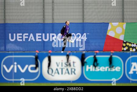 Herzogenaurach, Germany. 11th June, 2024. Soccer, preparation for UEFA Euro 2024, training Germany, goalkeeper Manuel Neuer trains. Credit: Christian Charisius/dpa/Alamy Live News Stock Photo