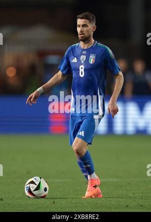 Empoli, Italy, 9th June 2024. Jorginho of Italy during the International Friendly match at Stadio Carlo Castellani, Empoli. Picture credit should read: Jonathan Moscrop / Sportimage Stock Photo