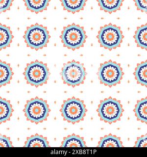 Pastel colored triangle pattern design Stock Photo