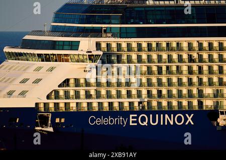 The passenger cruise ship Celebrity Equinox arrives at the French