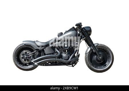 modern motorcycle isolated on white background Stock Photo