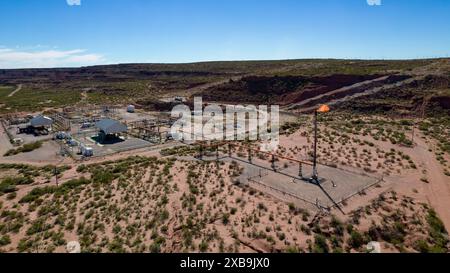 Lighter in gas compression plant. Stock Photo