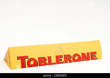 toblerone chocolate bar Stock Photo