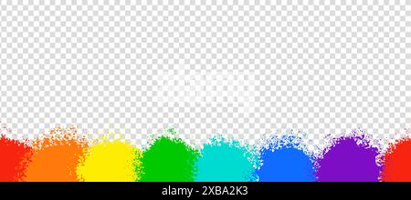 Hand drawn powder explosion seamless border Stock Vector Image & Art ...