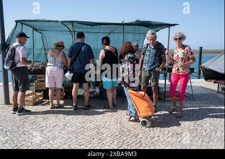 Portugal, Olhao, Algarve  May 2024. Saturday morning market Stock Photo