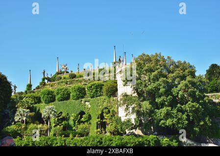 View of Isola Bella, one of the Borromean Islands on Lake Maggiore, Italy. Stock Photo