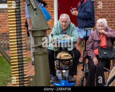 Southwick Revival Spirit of D-Day Took on the 8th of June 2024. commemorating the D-Day Landings. Stock Photo