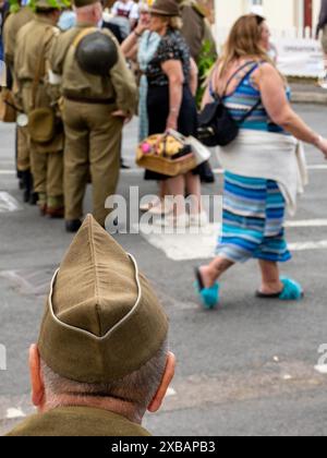 Southwick Revival Spirit of D-Day Took on the 8th of June 2024. commemorating the D-Day Landings. Stock Photo