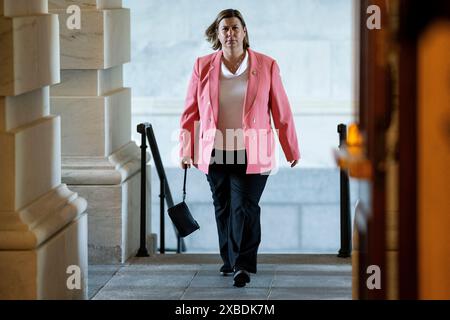 Washington, USA. 11th June, 2024. Representative Elissa Slotkin (D-MI) arrives at the U.S. Capitol, in Washington, DC, on Tuesday, June 11, 2024. (Graeme Sloan/Sipa USA) Credit: Sipa USA/Alamy Live News Stock Photo