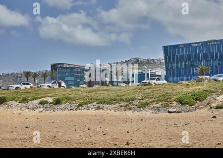 Haifa, Israel - April 19, 2024: Matam Park (the acronym for Science Industries Center ) is high-tech industrial complex located in the southern entran Stock Photo