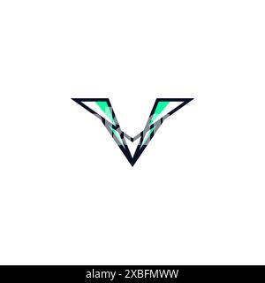 V Letter Logo Vector Template. V Initial Logo Stock Vector