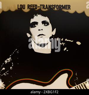 Vintage vinyl record cover. Lou Reed-Transformer 1972 Stock Photo