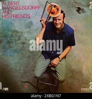 Vintage vinyl record cover. Albert Mangelsdorf and his Friends 1967/1969 Stock Photo