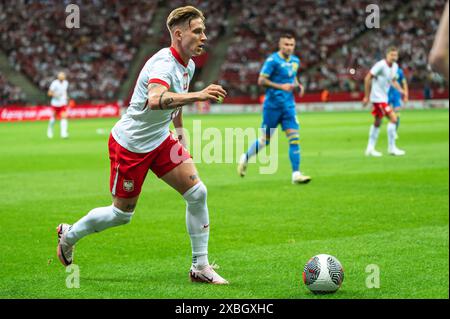 WARSAW, POLAND - JUNE 7, 2024: Friendly soccer match Poland - Ukraine 3:1. In action Michal Skoras. Stock Photo