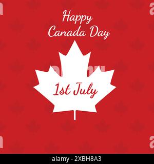 Wave flag of Canada . Banner or ribbon vector template for independence day Stock Vector