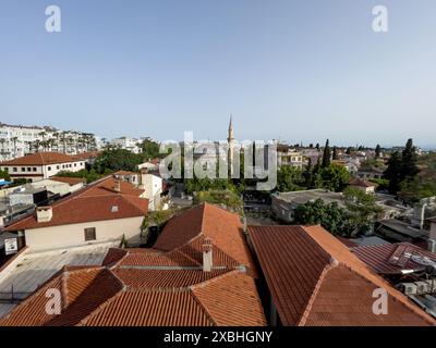 Antalya, Turkey - April 22, 2024, Beautiful view of the city of Antalya, Turkiye, Stock Photo