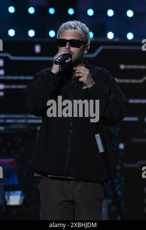 Rome, Italy. 12th May, 2024. Gazzelle is performing during the TIM Summer Hits at Piazza del Popolo in Rome, Italy, on June 11, 2024. (Photo by Domenico Cippitelli/NurPhoto) Credit: NurPhoto SRL/Alamy Live News Stock Photo