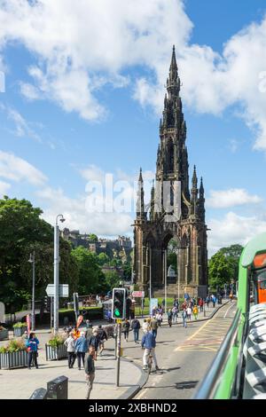 The Scott Monument Princes Street, Edinburgh, Scotland Stock Photo