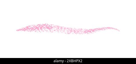 Hand drawn simple line drawn with wax crayon, chalk or charcoal. Uneven wax dry texture for underlining or highlighting text. Pencil drawn lines, stri Stock Vector