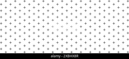 cross pattern with a plus sign. mathematics geometry background. seamless cross. Stock Vector