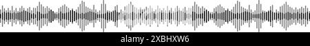 seamless sound waveform pattern for music players, podcasts, and video editors.  Stock Vector