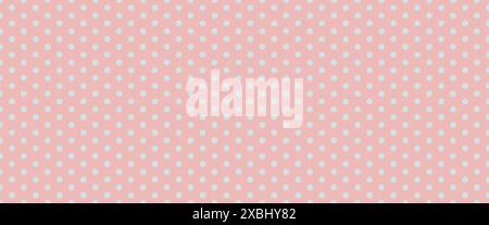 mini polka dot seamless pattern background. Pink and gray pastel colors dot texture.  Stock Vector