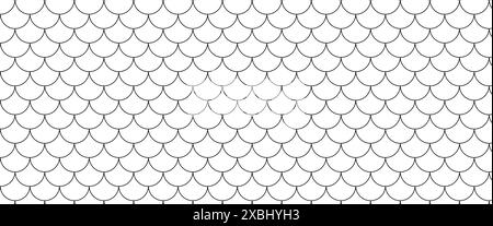 fish scale seamless pattern. skin texture background of fish Stock Vector