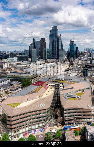 An Aerial View of One New Change Shopping Centre, London, UK. Stock Photo