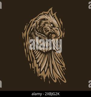 Angry Eagle vector illustration design Stock Vector