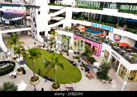 Ovation Hollywood and Highland complex on Hollywood Boulevard Stock Photo