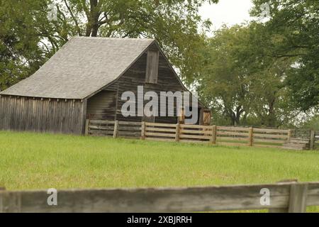 Meeks Stable, built in 1850, historical structure at Appomattox Court House, VA, USA Stock Photo