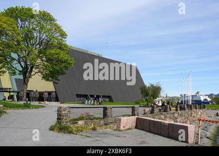 People at the Frammuseum located on the peninsula of Bygdøy in Oslo, Norway Stock Photo