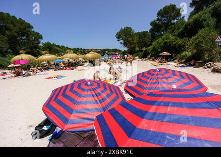 Cala Sa Nau beach, Santaniy, Mallorca, balearic islands, Spain Stock Photo