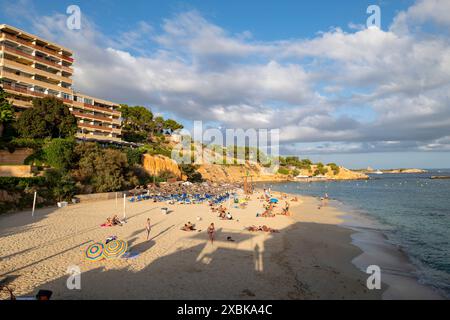 Portals Nous beach, Els Terrers de S'Hostalet, Calvia, Mallorca, Balearic Islands, Spain Stock Photo