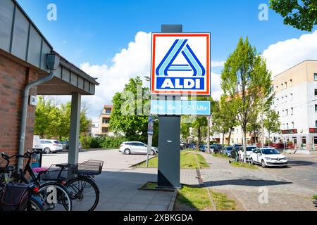 exterior ALDI Nord supermarket, grocery discount store in Germany, food ...